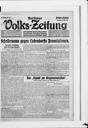 Berliner Volkszeitung on Mar 27, 1919