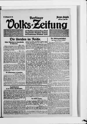 Berliner Volkszeitung vom 02.04.1919
