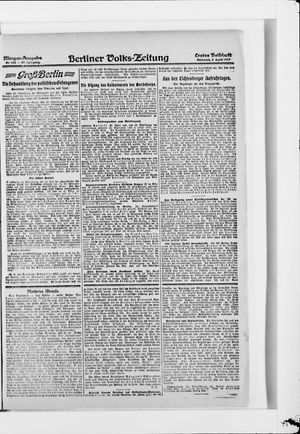Berliner Volkszeitung vom 02.04.1919