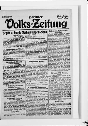 Berliner Volkszeitung on Apr 3, 1919