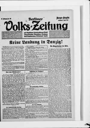 Berliner Volkszeitung on Apr 5, 1919