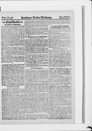 Berliner Volkszeitung on Apr 10, 1919