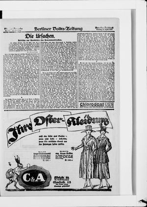 Berliner Volkszeitung on Apr 13, 1919