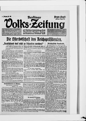 Berliner Volkszeitung vom 16.04.1919