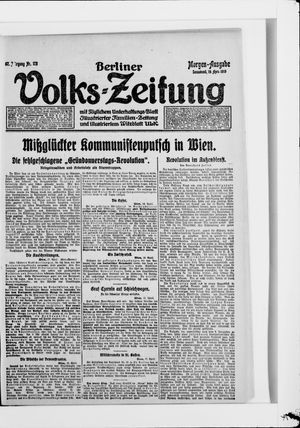 Berliner Volkszeitung on Apr 19, 1919