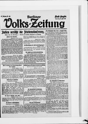 Berliner Volkszeitung vom 24.04.1919