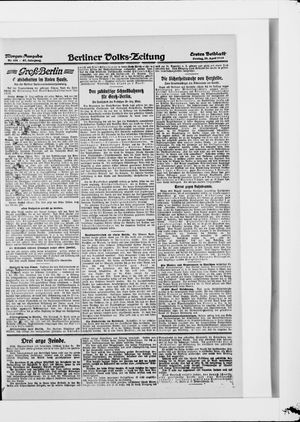 Berliner Volkszeitung on Apr 25, 1919