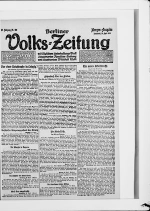Berliner Volkszeitung vom 26.04.1919
