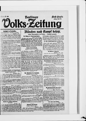 Berliner Volkszeitung vom 02.05.1919