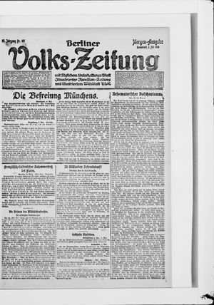 Berliner Volkszeitung vom 03.05.1919