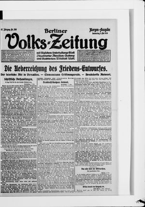 Berliner Volkszeitung vom 08.05.1919