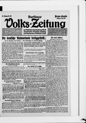 Berliner Volkszeitung vom 20.05.1919