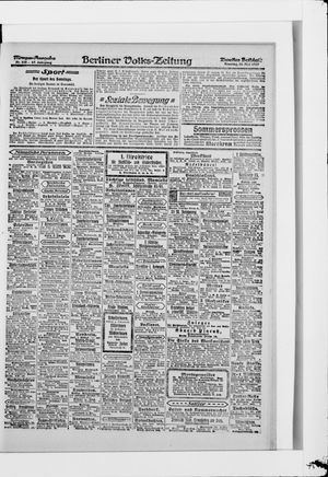 Berliner Volkszeitung vom 25.05.1919