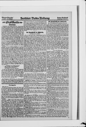 Berliner Volkszeitung vom 29.05.1919