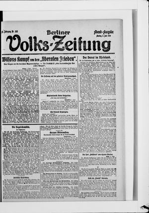 Berliner Volkszeitung vom 02.06.1919