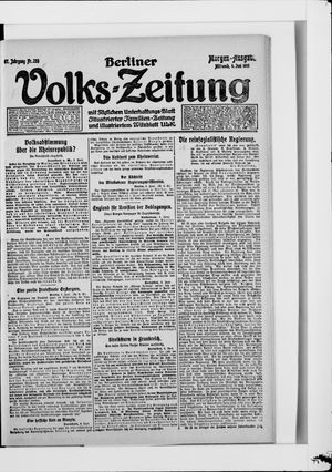 Berliner Volkszeitung vom 04.06.1919