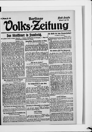 Berliner Volkszeitung vom 04.06.1919