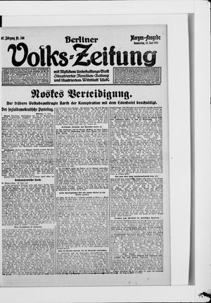 Berliner Volkszeitung vom 12.06.1919