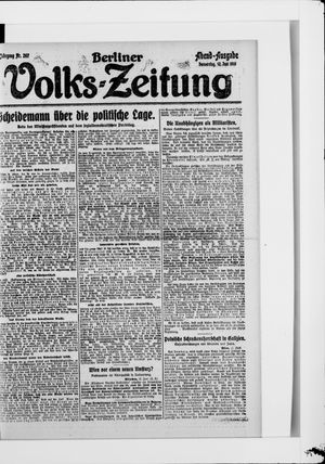 Berliner Volkszeitung vom 12.06.1919