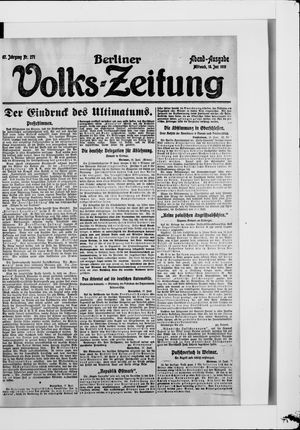 Berliner Volkszeitung vom 18.06.1919