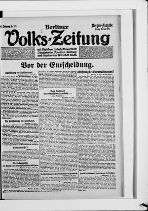 Berliner Volkszeitung vom 20.06.1919