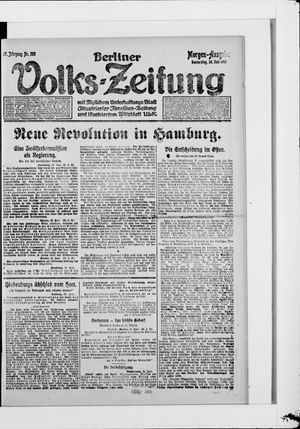 Berliner Volkszeitung vom 26.06.1919