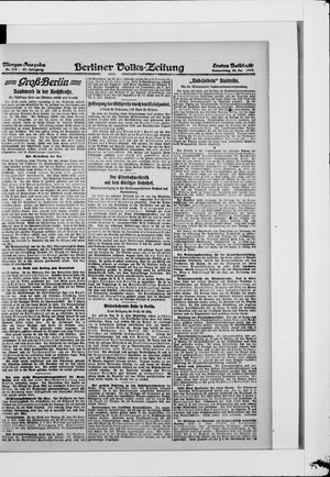 Berliner Volkszeitung vom 26.06.1919