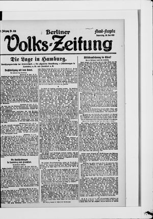 Berliner Volkszeitung vom 26.06.1919