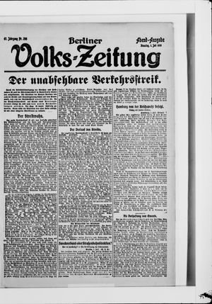 Berliner Volkszeitung vom 01.07.1919