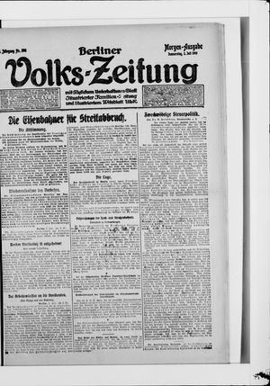 Berliner Volkszeitung on Jul 3, 1919