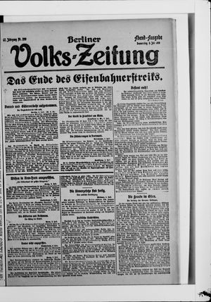 Berliner Volkszeitung vom 03.07.1919