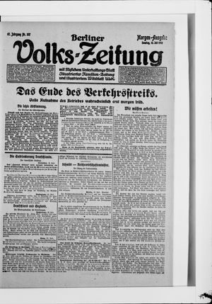 Berliner Volkszeitung vom 13.07.1919