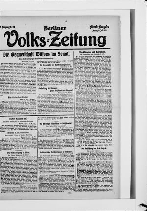 Berliner Volkszeitung vom 14.07.1919