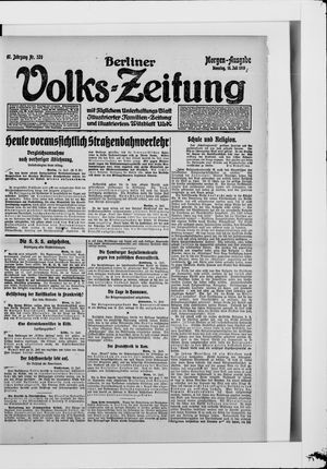 Berliner Volkszeitung vom 15.07.1919