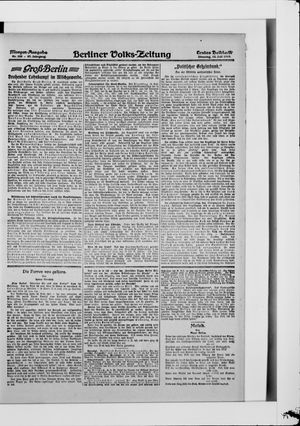 Berliner Volkszeitung vom 15.07.1919
