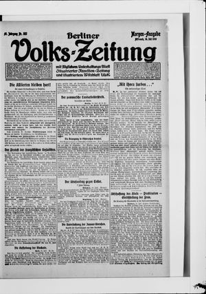 Berliner Volkszeitung on Jul 16, 1919