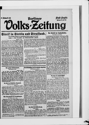 Berliner Volkszeitung vom 16.07.1919