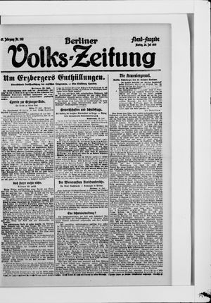 Berliner Volkszeitung vom 28.07.1919