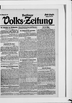 Berliner Volkszeitung on Jul 29, 1919