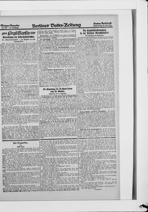 Berliner Volkszeitung vom 31.07.1919