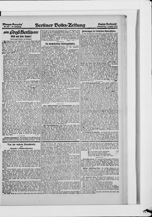 Berliner Volkszeitung vom 07.08.1919