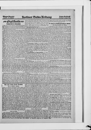 Berliner Volkszeitung vom 12.08.1919