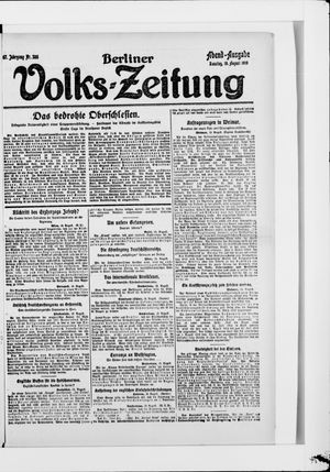 Berliner Volkszeitung vom 19.08.1919