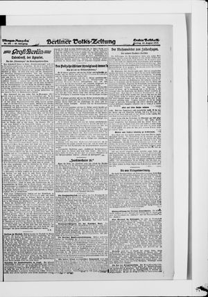 Berliner Volkszeitung vom 22.08.1919
