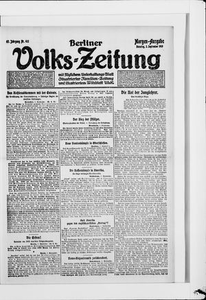 Berliner Volkszeitung vom 02.09.1919
