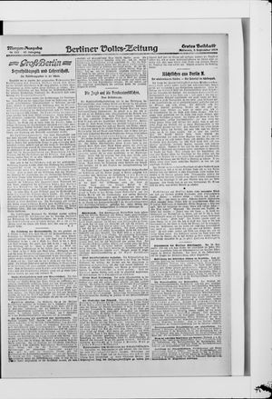 Berliner Volkszeitung vom 03.09.1919