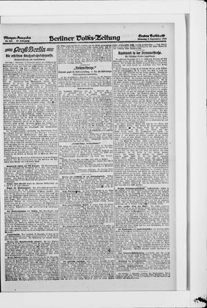 Berliner Volkszeitung vom 09.09.1919