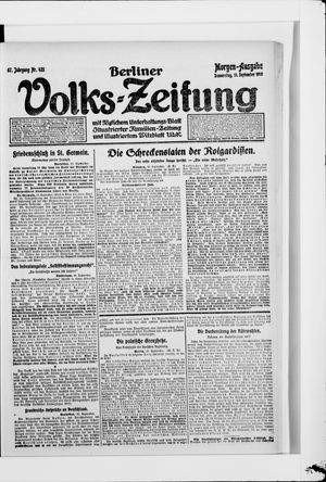 Berliner Volkszeitung on Sep 11, 1919