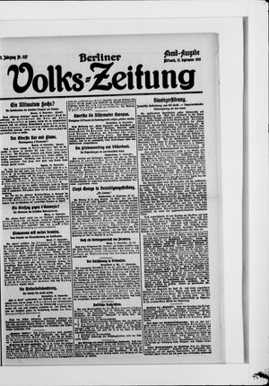 Berliner Volkszeitung vom 17.09.1919