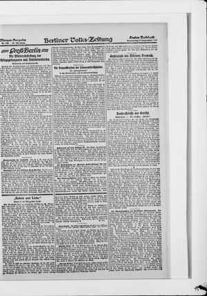 Berliner Volkszeitung vom 18.09.1919